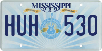 MS license plate HUH530