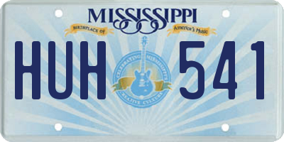 MS license plate HUH541