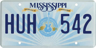 MS license plate HUH542