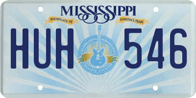 MS license plate HUH546