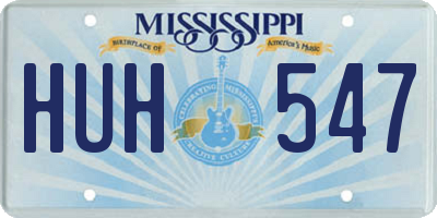 MS license plate HUH547