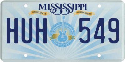 MS license plate HUH549