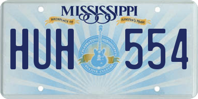 MS license plate HUH554