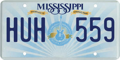 MS license plate HUH559