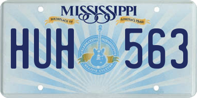 MS license plate HUH563