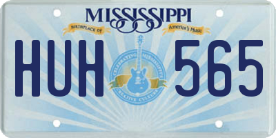 MS license plate HUH565