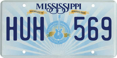 MS license plate HUH569