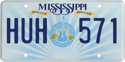 MS license plate HUH571