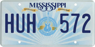 MS license plate HUH572