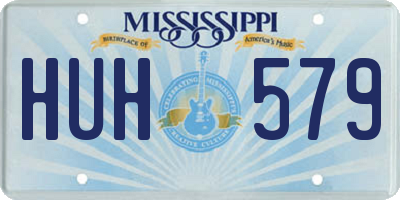 MS license plate HUH579