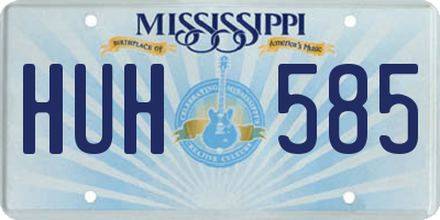 MS license plate HUH585