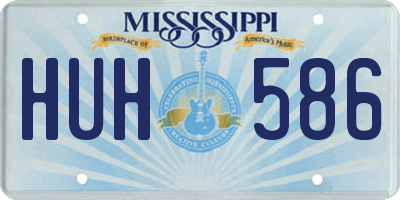MS license plate HUH586
