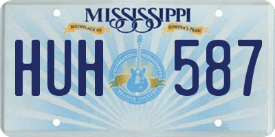 MS license plate HUH587