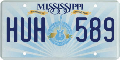 MS license plate HUH589