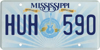 MS license plate HUH590