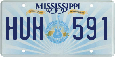 MS license plate HUH591