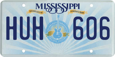 MS license plate HUH606