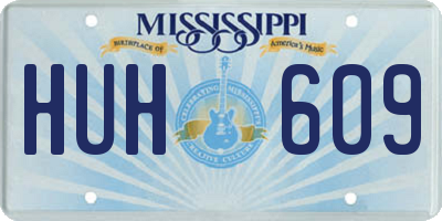 MS license plate HUH609