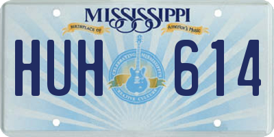 MS license plate HUH614