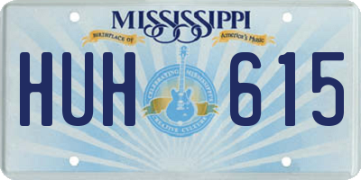 MS license plate HUH615