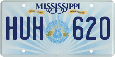 MS license plate HUH620