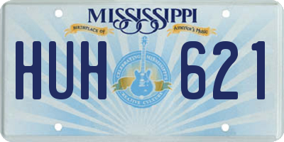 MS license plate HUH621