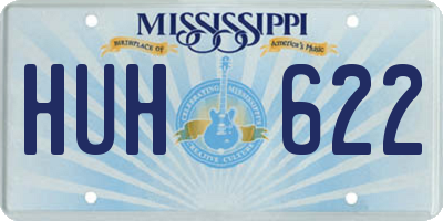MS license plate HUH622
