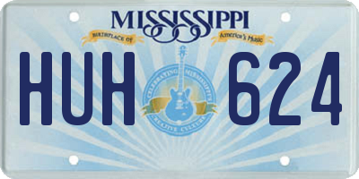 MS license plate HUH624