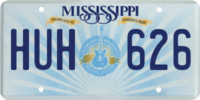 MS license plate HUH626