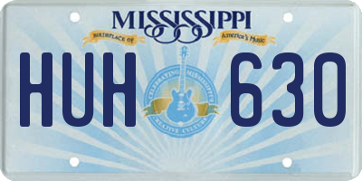 MS license plate HUH630
