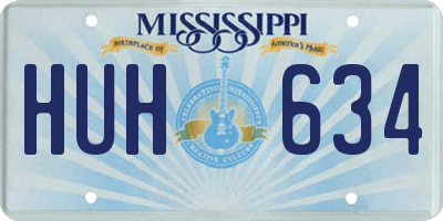 MS license plate HUH634