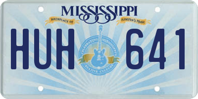 MS license plate HUH641