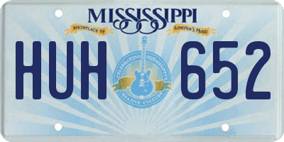 MS license plate HUH652