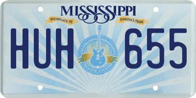 MS license plate HUH655