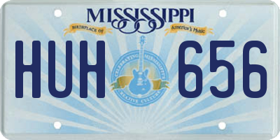 MS license plate HUH656