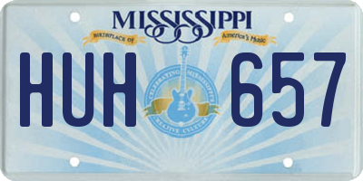 MS license plate HUH657