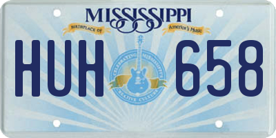 MS license plate HUH658