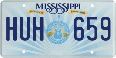 MS license plate HUH659