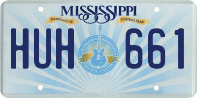 MS license plate HUH661