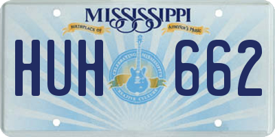 MS license plate HUH662