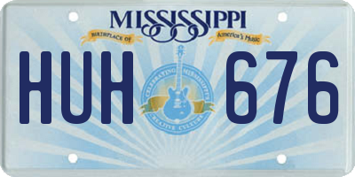 MS license plate HUH676