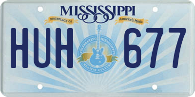 MS license plate HUH677