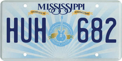 MS license plate HUH682