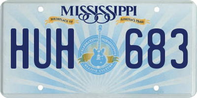 MS license plate HUH683