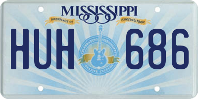 MS license plate HUH686