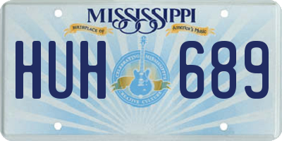 MS license plate HUH689
