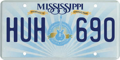 MS license plate HUH690