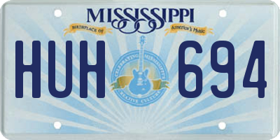 MS license plate HUH694