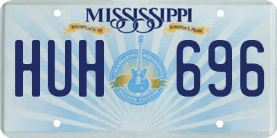 MS license plate HUH696