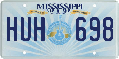 MS license plate HUH698